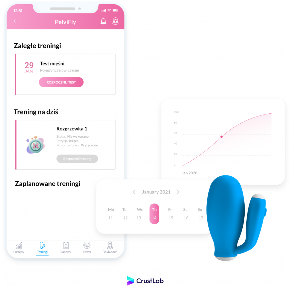 PelviFly gamification statistics