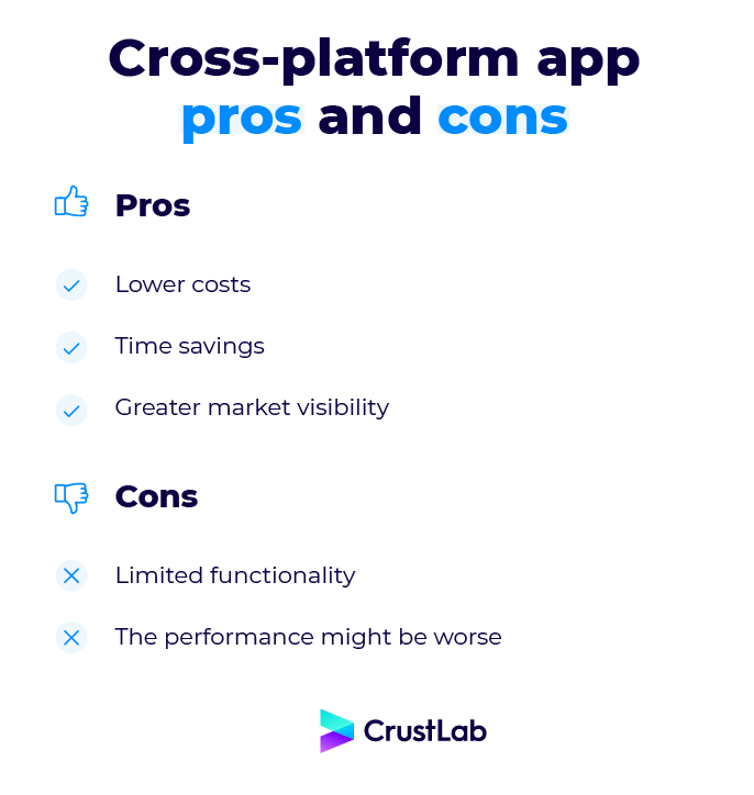 pros and cons of cross-platform apps 